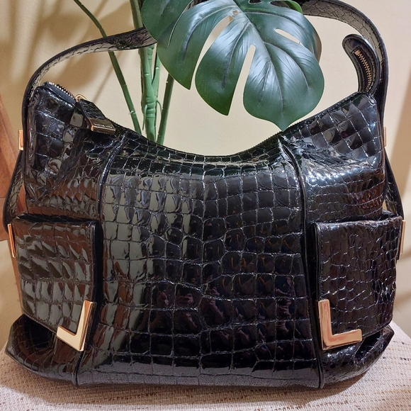 MICHAEL Michael Kors Glossy Black Shoulder Bag - Picture 6 of 8